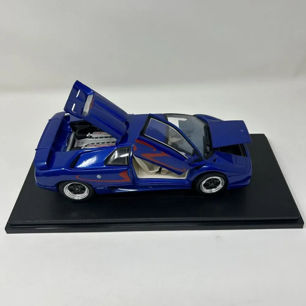 Welly 1/18 Lamborghini Diablo SV Blue Diecast / Missing Driver Door